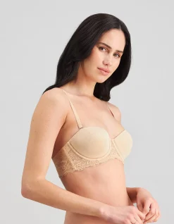 Bendon Bare Lace Back Strapless Bra