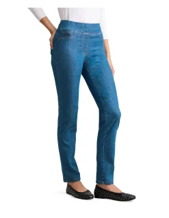 Bengajean Indigo Mid Wash Straight Leg Jeans