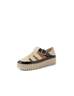 Bentaya Patent Leather Fisherman Platforms