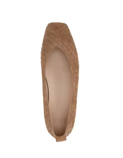 Berty Nutmeg Suede Leather Ballet Flat