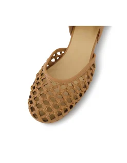 Beylanie Braided Ankle Strap Ballet Flats