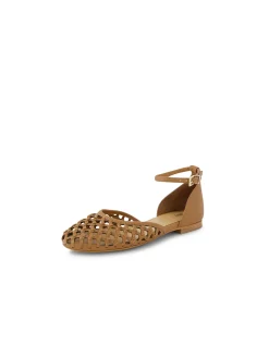 Beylanie Braided Ankle Strap Ballet Flats