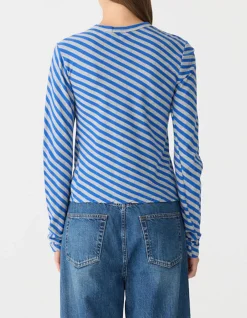 Bias Stripe Baby Long Sleeve T-Shirt