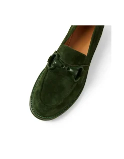 Bimble Suede Chain Detail Loafers