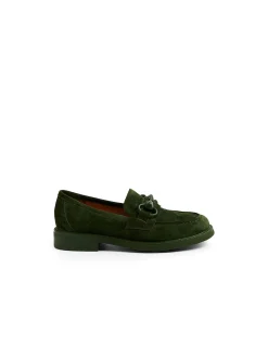 Bimble Suede Chain Detail Loafers