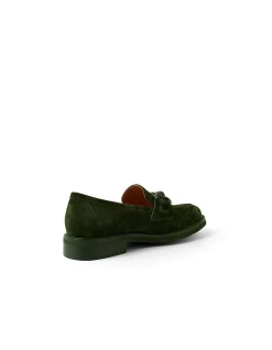 Bimble Suede Chain Detail Loafers