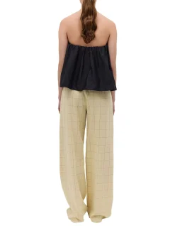 BLACK COTTON PRISM TOP