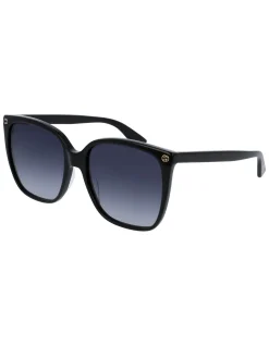 Black Oversized Square Frame Sunglasses