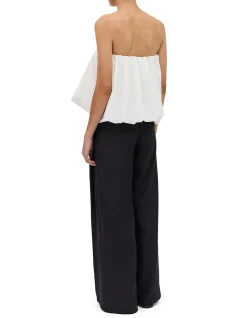 BLACK SILK RAY PANT