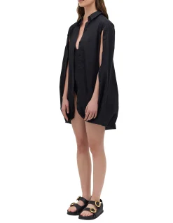 BLACK COTTON ABANDON SHIRT