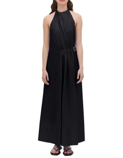 BLACK COTTON ISABELLA DRESS
