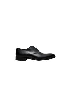 BLACK LEATHER DERBY