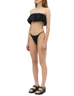 BLACK SPANDEX EXHALE SWIM BOTTOM