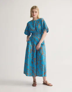 BLAIRE PRINTED COTTON DRESS