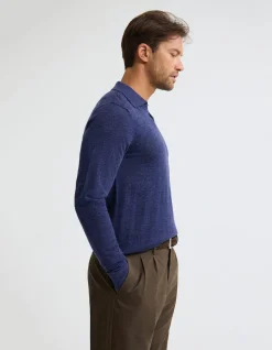 BLIAR POLO COLLAR MERINO KNIT