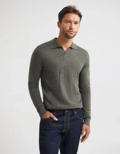 BLIAR POLO COLLAR MERINO KNIT