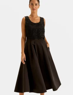 BLOOM LACE MIDI DRESS