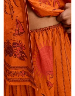 BOATHOUSE MIDI SKIRT