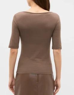 BOAT NECK HALF SLEEVE TOP