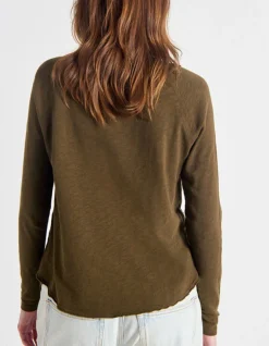 Boat Neck Long Sleeve T-shirt