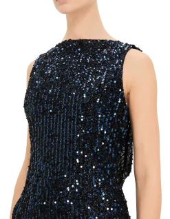 BOAT NECK SL GOWN