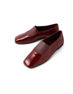 Bobba Crinkle Patent Square Toe Flats
