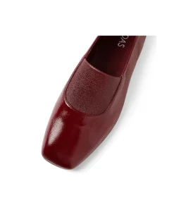 Bobba Crinkle Patent Square Toe Flats