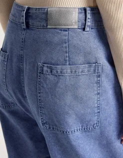 Bodhi Wide Leg Chambray Denim Pant