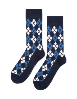BOLD ARGYLE BAMBOO SOCK