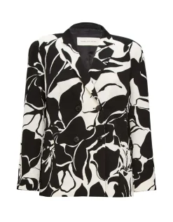 BONNA FLORAL PRINT DOUBLE BREASTED BLAZER