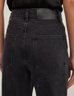 Bootcut Washed Black Fit And Flare Jeans
