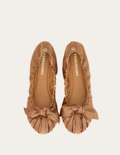BOW EMBELLISHED BALLET FLAT