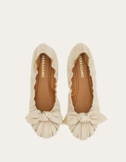 BOW EMBELLISHED BALLET FLAT