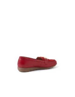 BRAVES D SU DK RED LEATHER NUBUCK