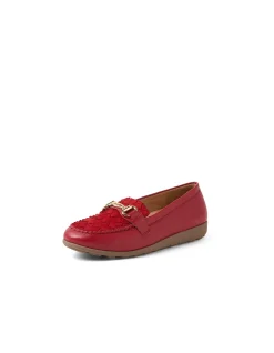 BRAVES D SU DK RED LEATHER NUBUCK