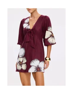 Brodie Tie Front Mini Dress