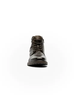 BROOKDALE MILITARY BOOT - CHOCOLATE
