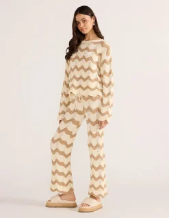 BROOKE CROCHET WAVE PANT