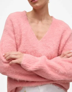 Brushed Alpaca Relaxed V Knit
