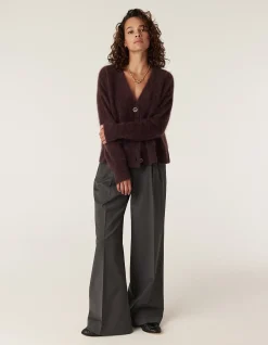 BRUSHED CASHWOOL V CARDIGAN