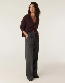 BRUSHED CASHWOOL V CARDIGAN