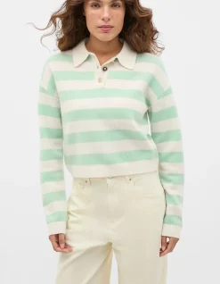 BRUSHED MERINO BOXY POLO