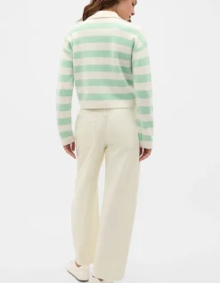 BRUSHED MERINO BOXY POLO