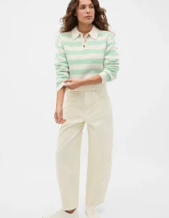 BRUSHED MERINO BOXY POLO
