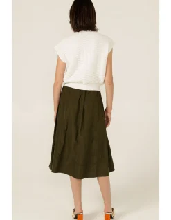 BUBBLE KNIT TOP IN IVORY