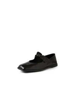 Buble Mi Bow Strap Leather Ballet Flats
