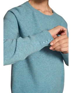 Button Detail Merino Jumper