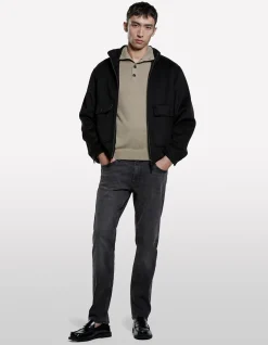 BUTTONED COLLARED KNIT
