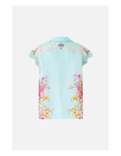 BUTTON THROUGH COLLARED TOP