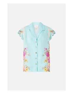 BUTTON THROUGH COLLARED TOP